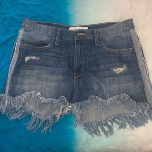 Flying Monkey Fringe Denim Shorts - size 29